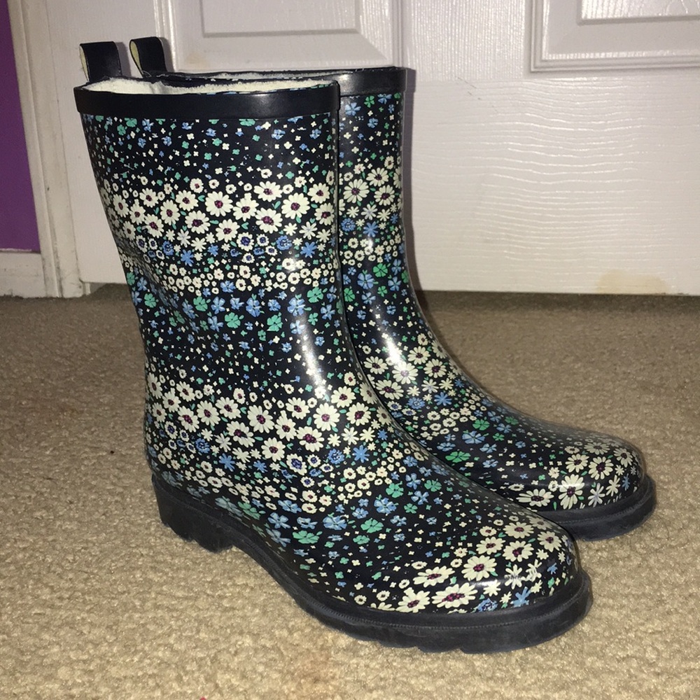 Floral Rainboots